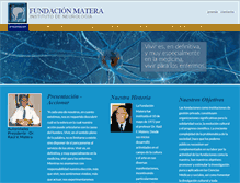 Tablet Screenshot of matera.org.ar